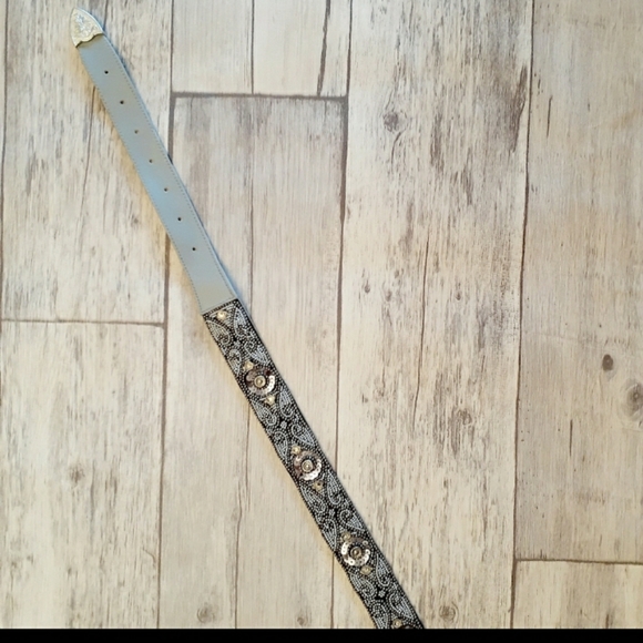 Free People Western Silver Bead Belt - Picture 3 of 16